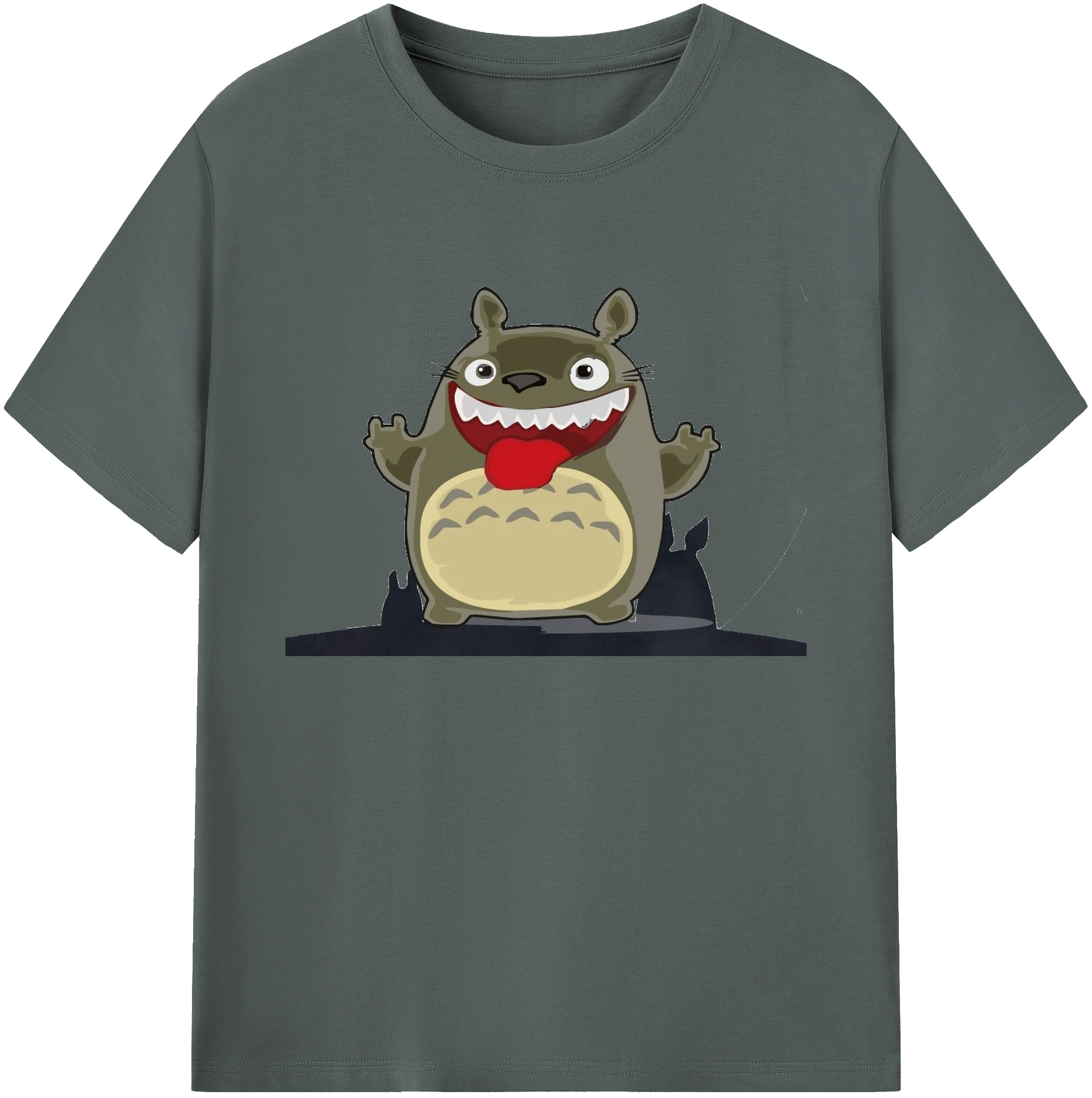 （画像用） となりのトトロ 草壁メイ 草壁サツキ My Neighbor Totoro Satsuki Kusakabe Mei Kusakabe 綿100％ メンズ半袖Tシャツ｜肌触りやわらか＆通気性